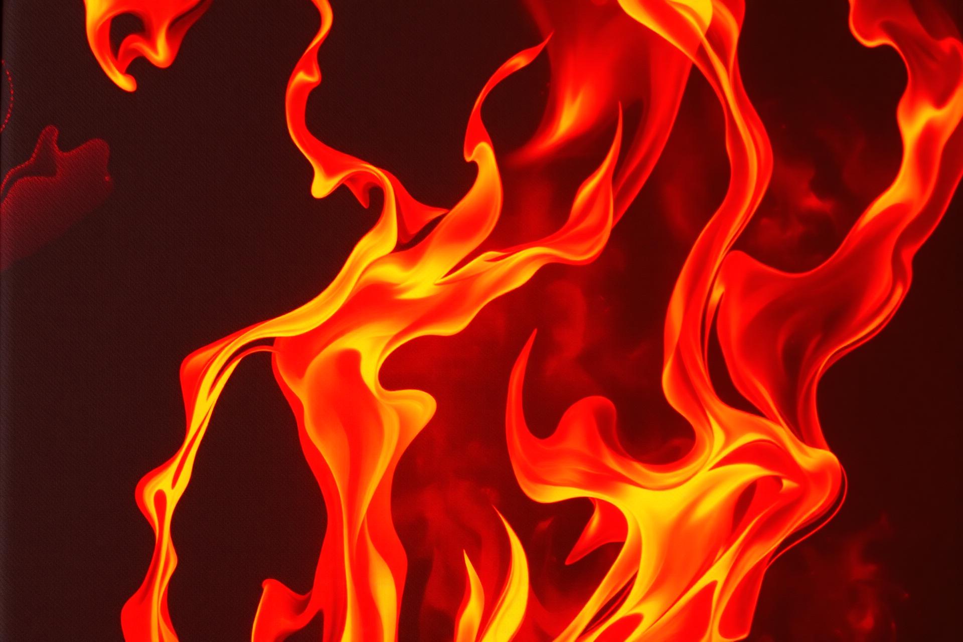 Fire painting